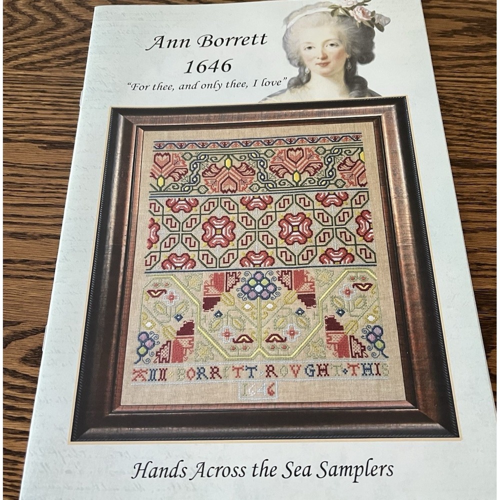 Hands Across Sea Ann Borrett 1646 Sampler Cross Stitch Pattern Chart Instruction